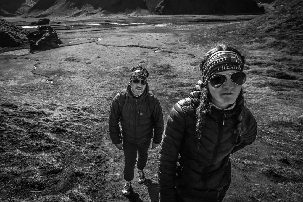 travel photographers Liam and Steph in Iceland to photograph an event